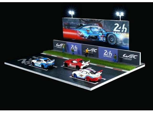 1:64 Scale Diorama LeMans 24h, Various (300x200x95 mm) - Black Box Diorama