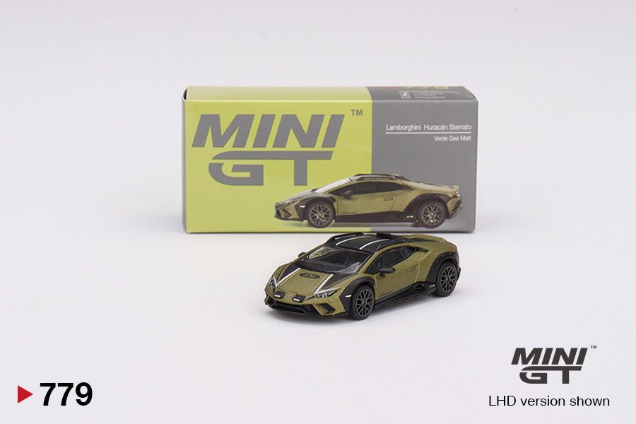 1:64 Lamborghini Huracan Sterrato Verde Gea Matt (Mat Green) 2024 (LHD) - MINI GT