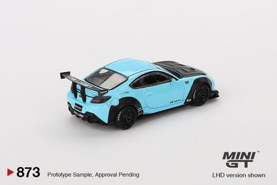 1:64 Toyota GR86 LB-Works Nation, Baby Blue, 2024 (LHD) - MINI GT