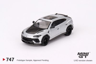 1:64 Lamborghini Urus Performante Grigio Nimbus Grey 2024 (LHD) - MINI GT