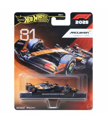 1:64 McLaren Formula 1 Team #81 Oscar Piastri, Black/Orange, 2025 - Hot Wheels