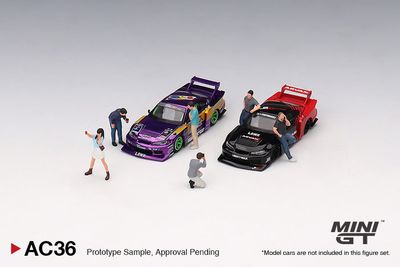 1:64 Figurine: Car Enthusiasts 2024 - 6 figures - MINI GT