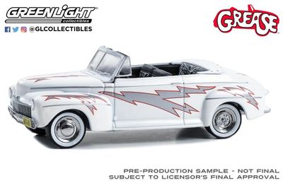 1:64 Ford De Luxe Convertible Greased Lightnin' 1948 - Grease (1978) - Hollywood Series 40 - GREENLIGHT
