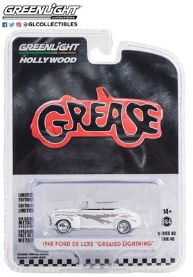 1:64 Ford De Luxe Convertible Greased Lightnin' 1948 - Grease (1978) - Hollywood Series 40 - GREENLIGHT