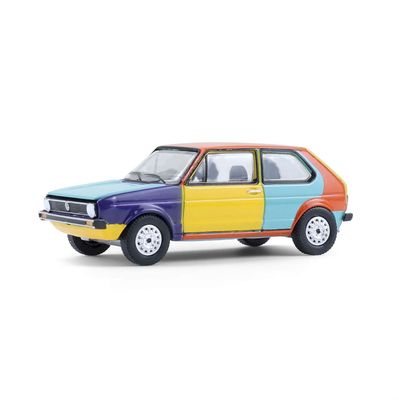 1:64 1975 Volkswagen Rabbit Harlequin Tribute - Club V-Dub Series 2 - GreenLight