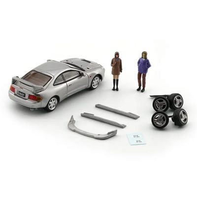 1:64 Toyota Celica GT Four-ID, Silver (RHD) - with 2 figures - BM Creations