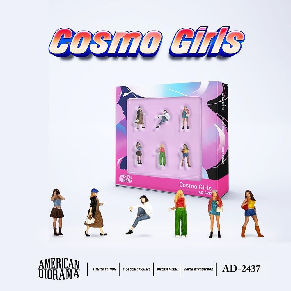 1:64 Figure Set: Cosmo Girls (Set of 6 figures), 2026 (1:64) - American Diorama