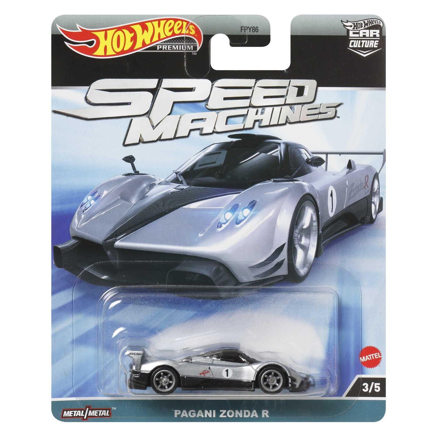 1:64 Pagani Zonda R, Silver, 2023 - Hot Wheels