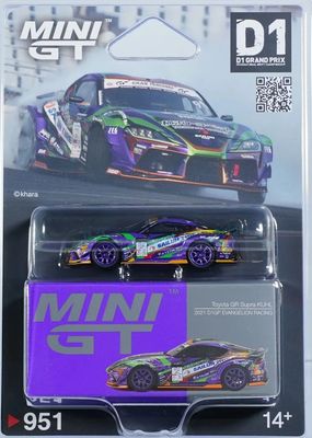 1:64 Toyota GR Supra KUHL D1GP EVANGELION RACING 2021 (Blister Packaging) - MINI GT