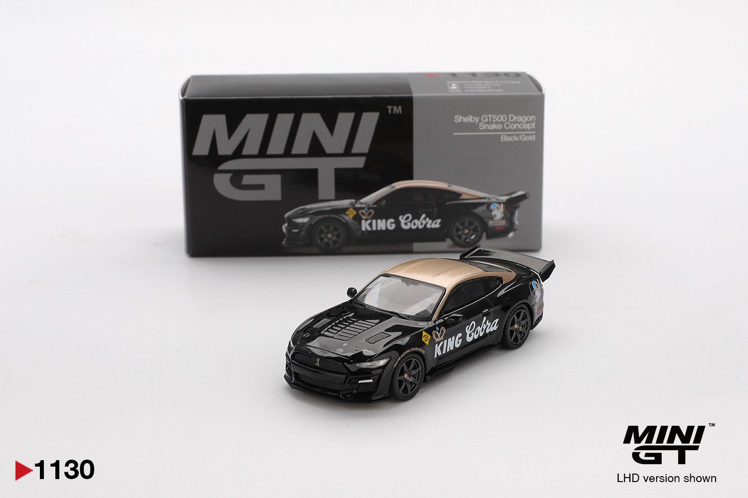 1:64 Shelby GT500 Dragon Snake Concept, Black/Gold, 2020 (LHD) - MINI GT