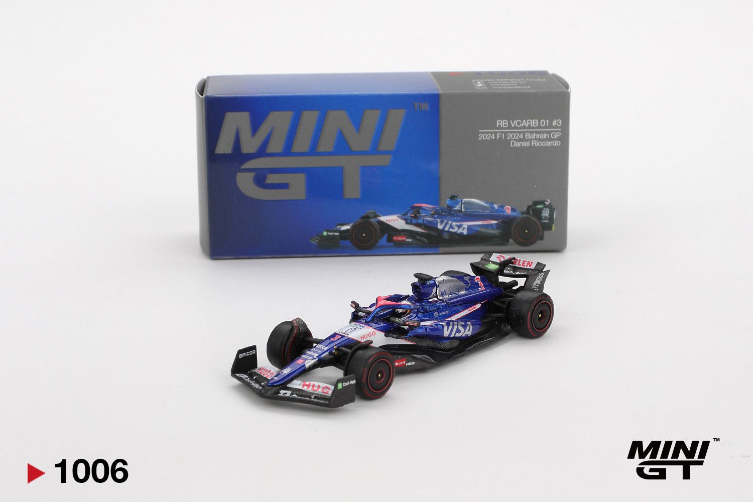 1:64 Red Bull Racing VCARB 01 #3 Daniel Ricciardo 2024 F1 2024 Bahrain GP (LHD) - MINI GT