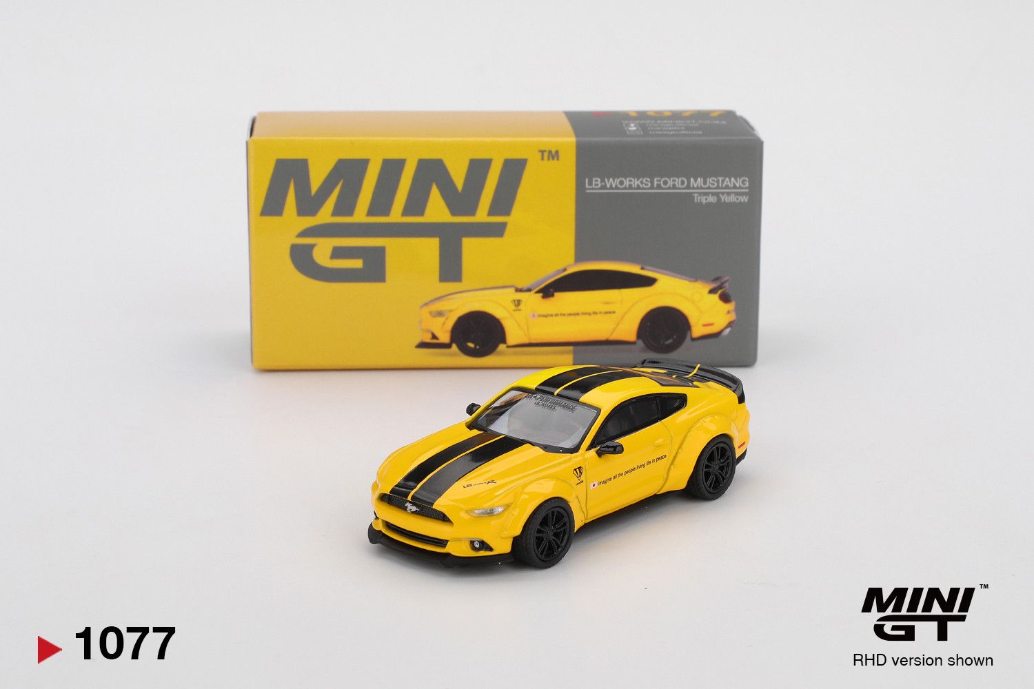 1:64 Ford Mustang LB-Works, Triple Yellow, 2015 (LHD) - MINI GT