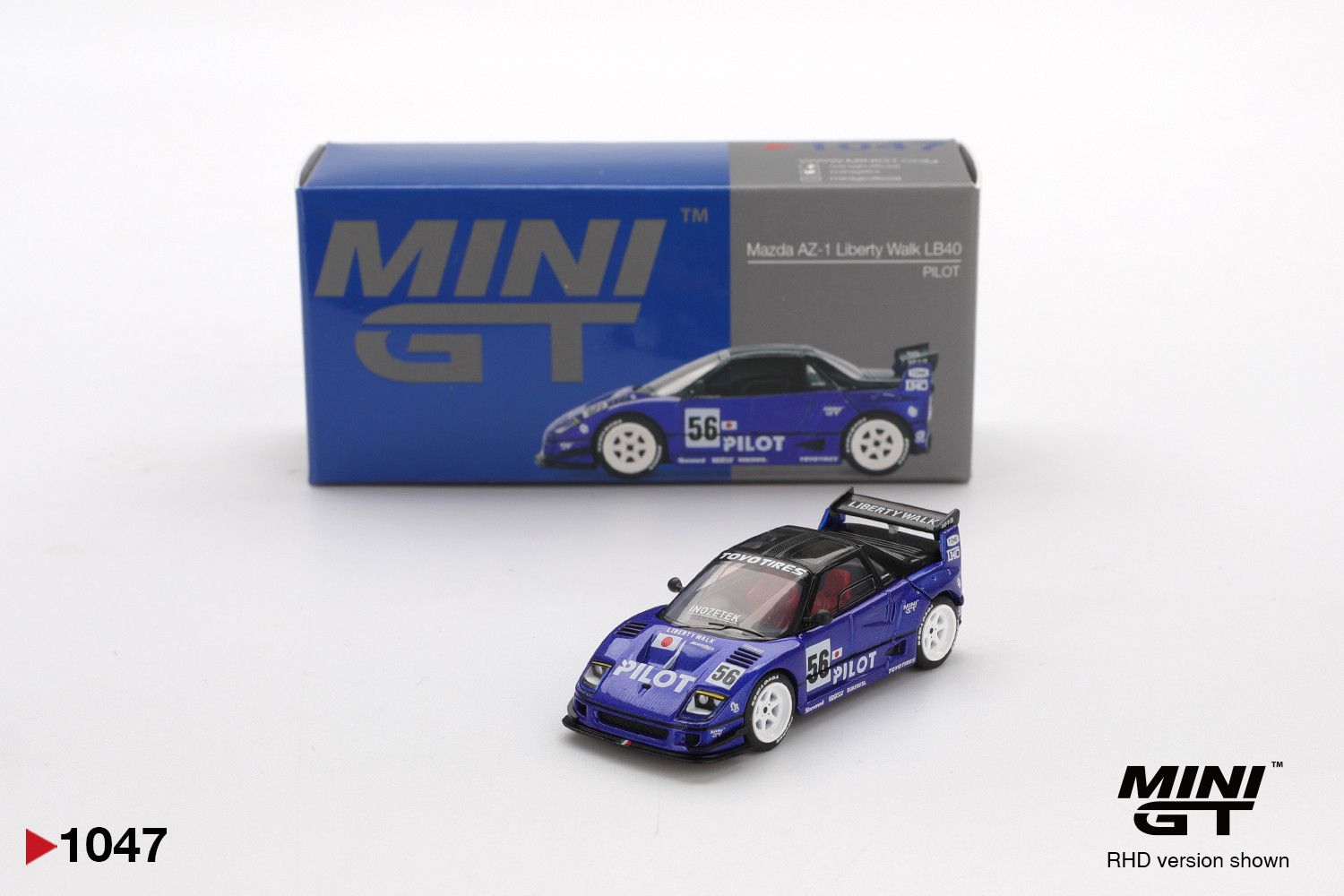 1:64 Mazda AZ-1 Liberty Walk LB40 PILOT 2024 (RHD) - MINI GT