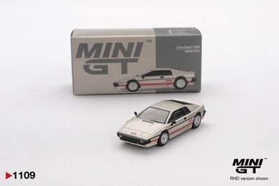 1:64 Lotus Esprit Turbo, Metallic Silver, 1980 (LHD) - MINI GT