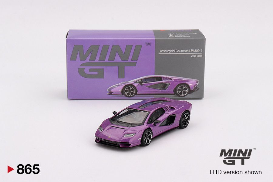 1:64 Lamborghini Countach LPI 800-4 Viola 30th, 2023 (LHD) - MINI GT
