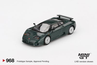 1:64 Bugatti EB110 GT, Verde Scuro, 1995 (LHD) - MINI GT
