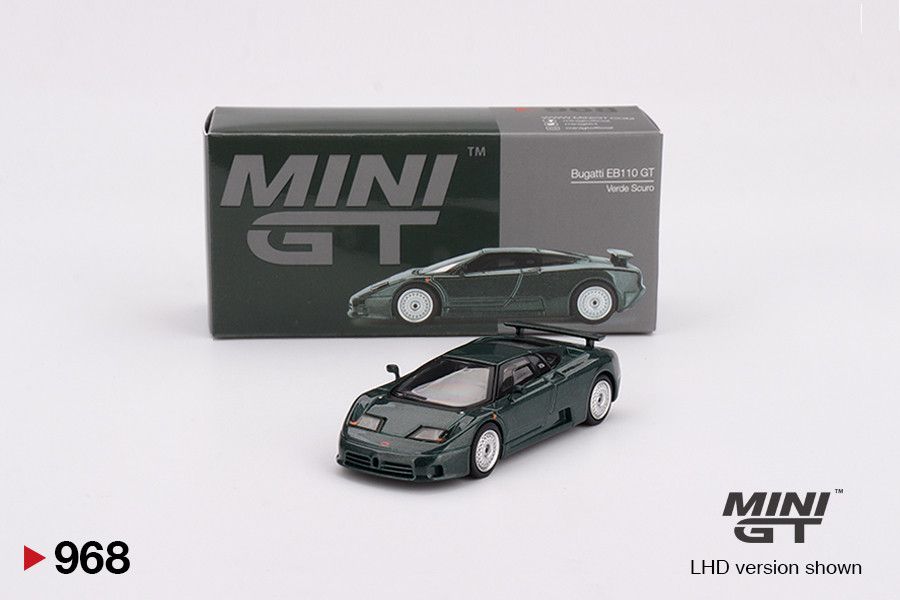 1:64 Bugatti EB110 GT, Verde Scuro, 1995 (LHD) - MINI GT