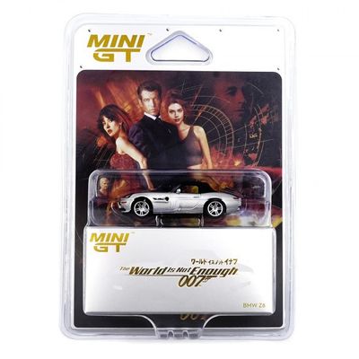 1:64 BMW Z8 James Bond 007 Series "The World Is Not Enough", 1999, Japanese (Blister Packaging) - MINI GT