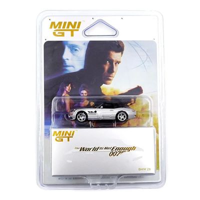 1:64 BMW Z8 James Bond 007 Series "The World Is Not Enough", 1999, English (Blister Packaging) - MINI GT