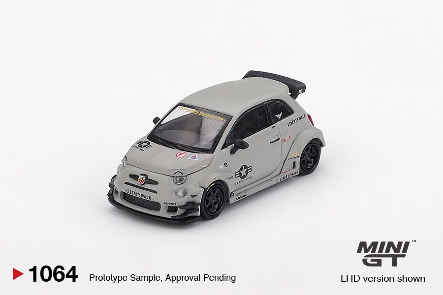 1:64 Fiat Abarth 595 LB-WORKS x Abas Works Fighters, 2024 (LHD) - MINI GT