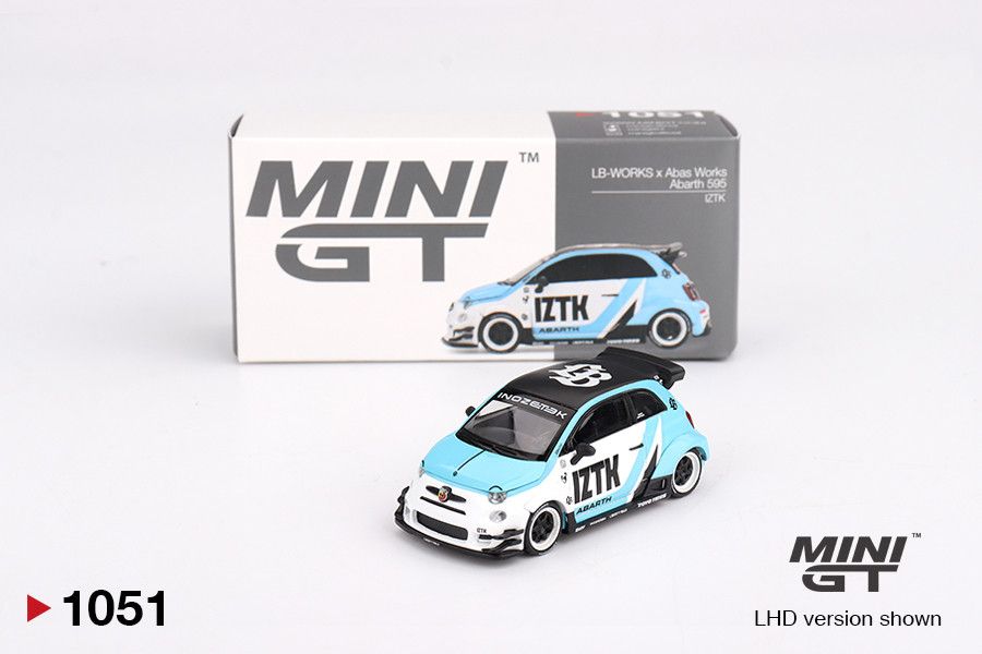 1:64 Fiat Abarth 595 LB-WORKS x Abas Works IZTK, 2024 (LHD) - MINI GT
