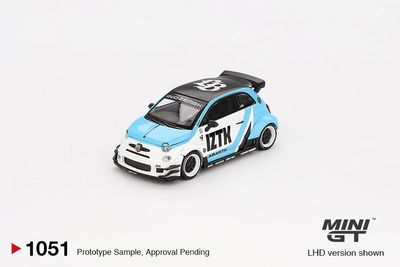 1:64 Fiat Abarth 595 LB-WORKS x Abas Works IZTK, 2024 (LHD) - MINI GT