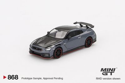 1:64 Nissan GT-R Nismo 2024 NISMO, Stealth Gray, 2024 (LHD) - MINI GT