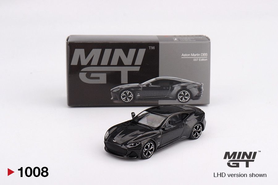 1:64 Aston Martin DBS James Bond 007 Edition, Black, 2024 (LHD) - MINI GT