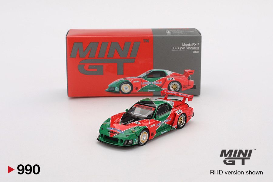 1:64 Mazda RX-7 (FD3S) LB-Super Silhouette 787B, 2024 (RHD) - MINI GT