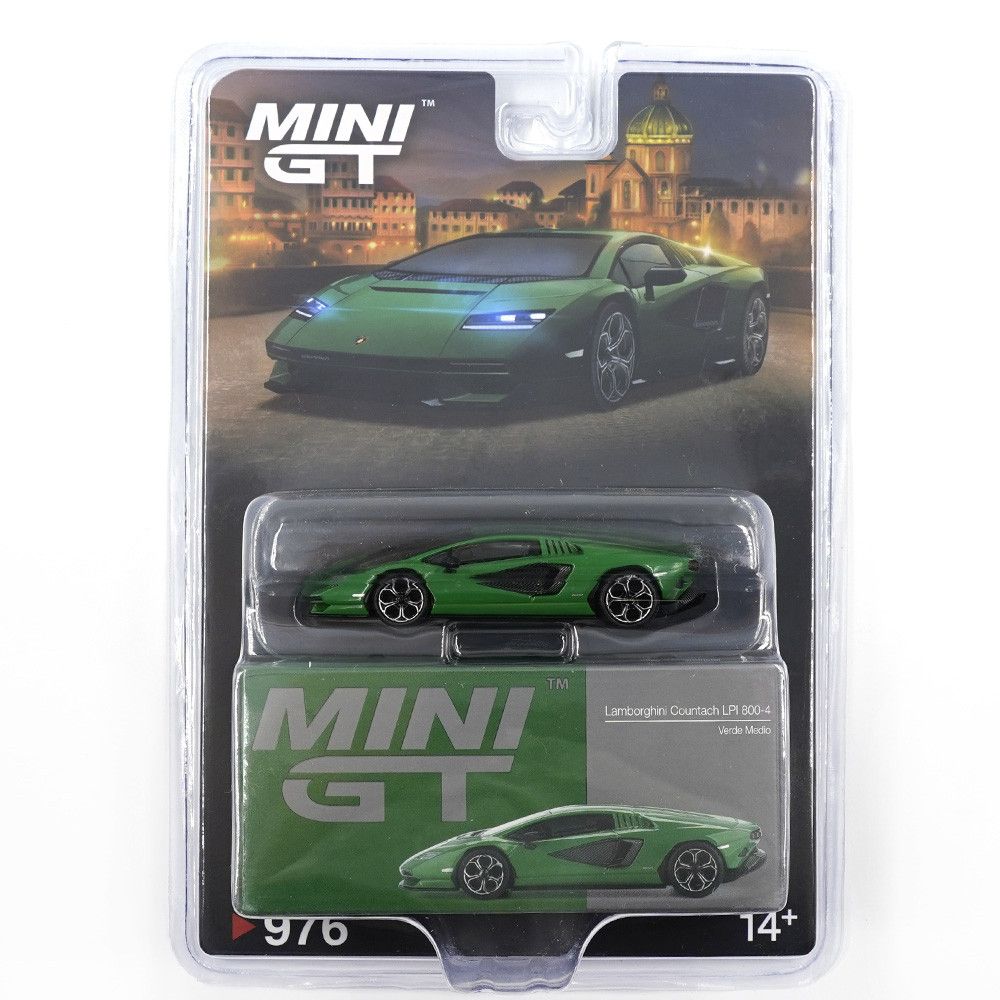 1:64 Lamborghini Countach LPI 800-4 Verde Medio 2022 - MINI GT