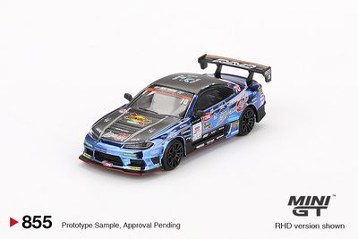1:64 Nissan Silvia (S15) D-MAX #70 D-MAX Racing 2023 D1 Grand Prix (RHD) - MINI GT