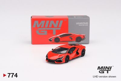 1:64 Lamborghini Revuelto Arancio Dac Lucido, Red, 2024 (LHD) - MINI GT