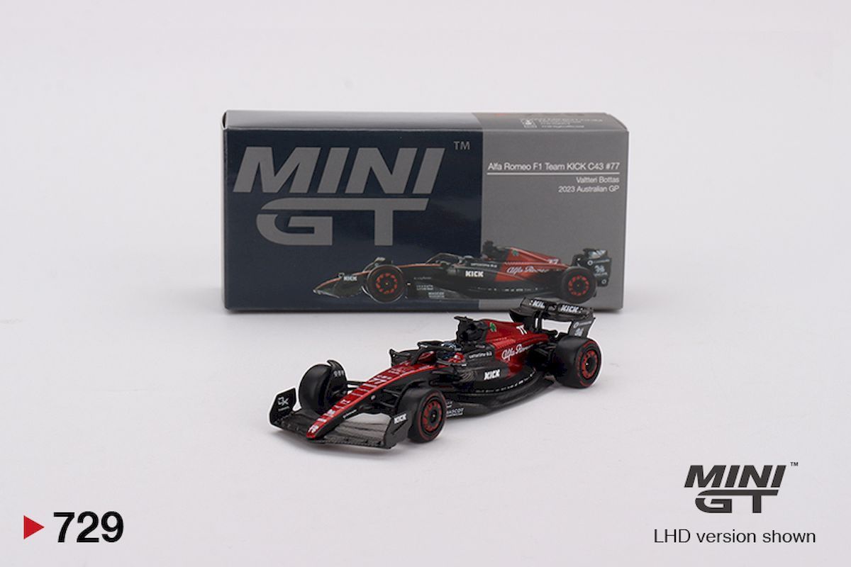 1:64 Alfa Romeo C43 #77 Valtteri Bottas 2023 F1 2023 Australian GP (LHD) - MINI GT