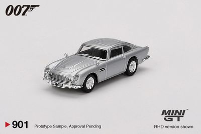 1:64 Aston Martin DB5 James Bond 007 "Thunderball" English Blister Packaging, 1965 (RHD) - MINI GT