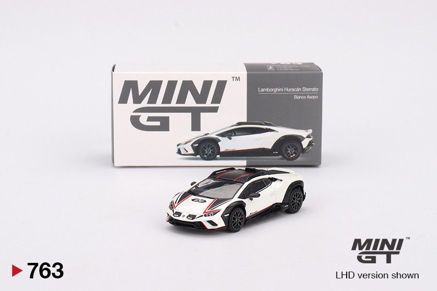 1:64 Lamborghini Huracan Sterrato Bianco Asopo 2023 (LHD) - MINI GT