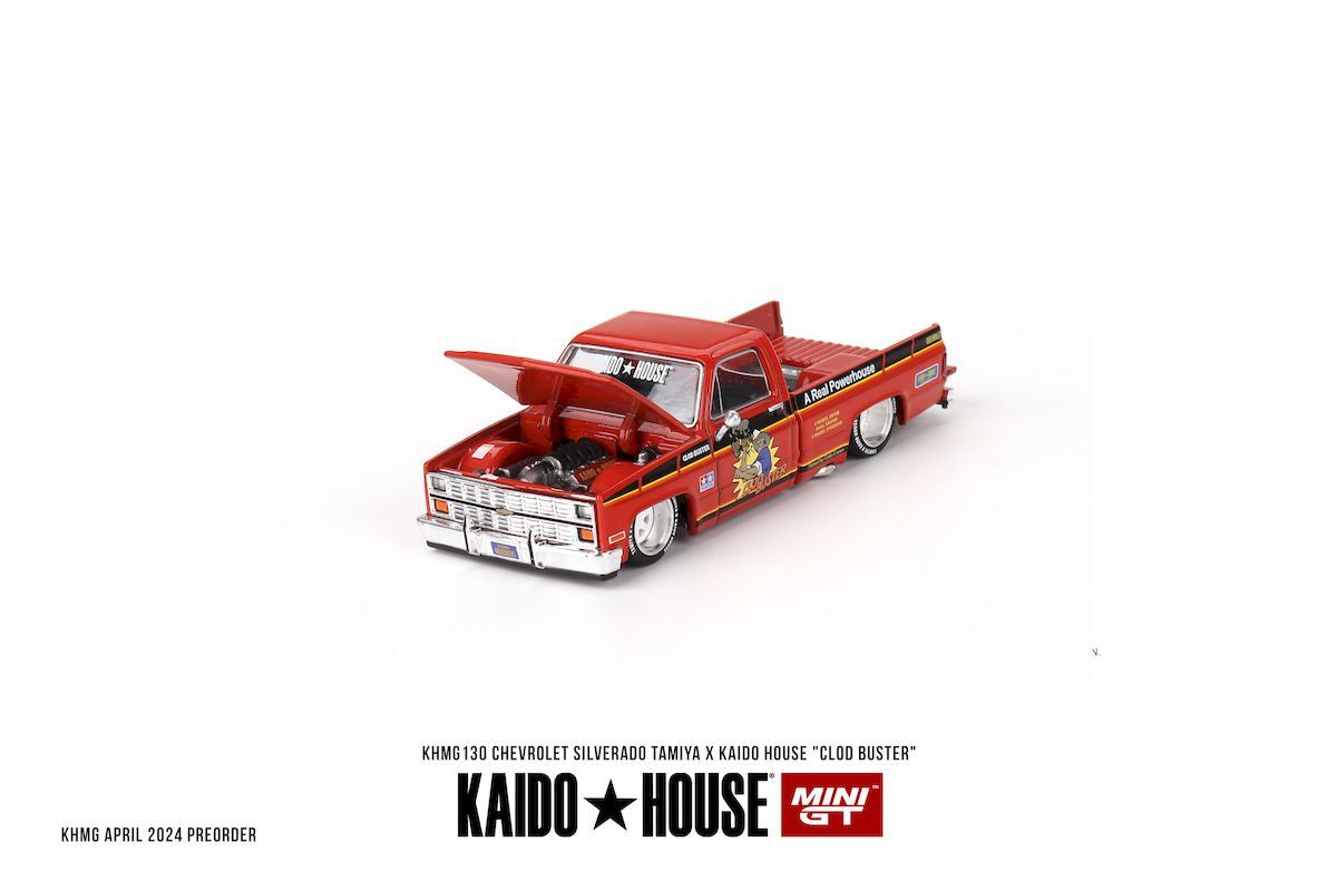 1:64 Chevrolet Silverado TAMIYA x KAIDO HOUSE "Clod Buster" 1980 - MINI GT