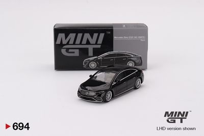 1:64 Mercedes-Benz EQS 580 4MATIC Black 2023 (LHD) - MINI GT