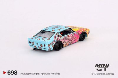 1:64 Nissan Skyline Kenmeri Liberty Walk LBWK KUMA 1973 (RHD) - MINI GT