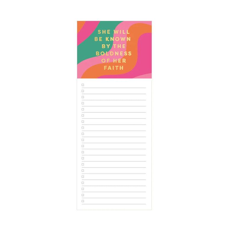 Boldness of Her Faith Magnetic Notepad