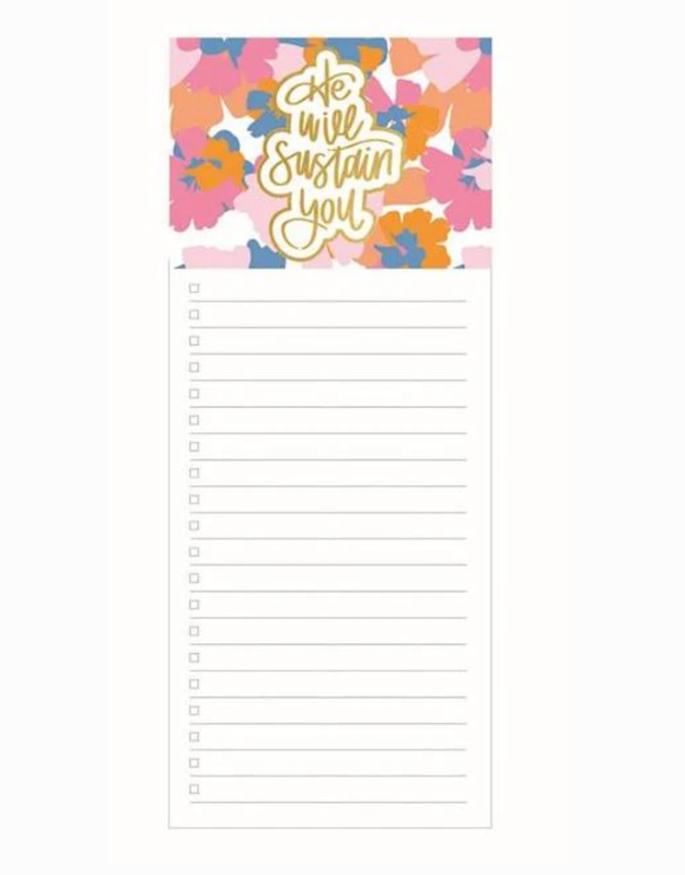 He Will Sustain You Magnetic Notepad