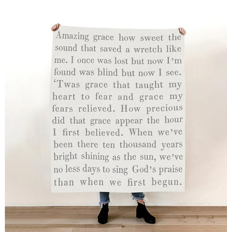 Amazing Grace Cotton Luxe Throw