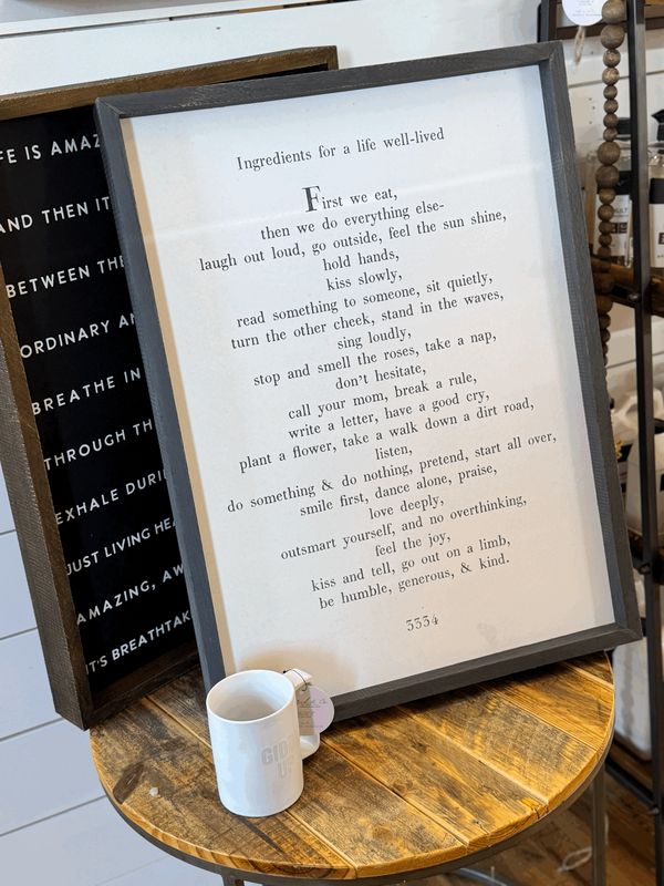 Life Well Lived Sign