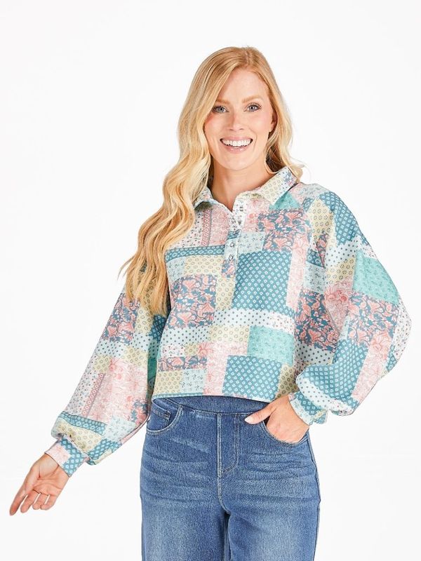 Quilted Pullover