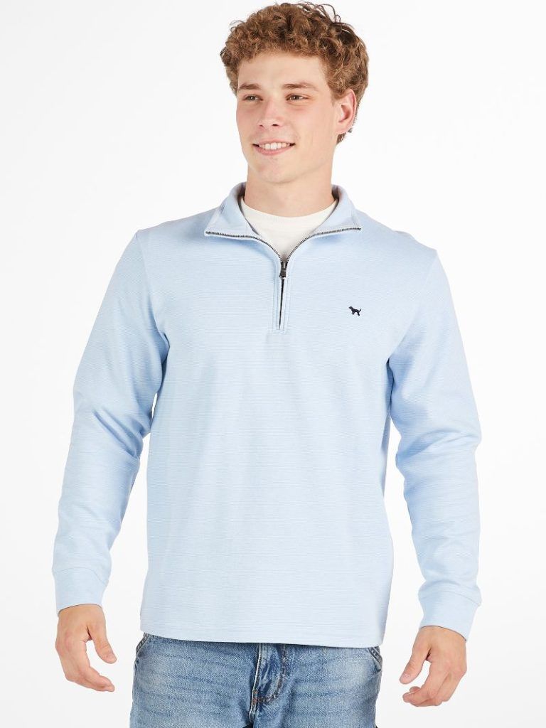 Sunday Quarterzip- Light Blue