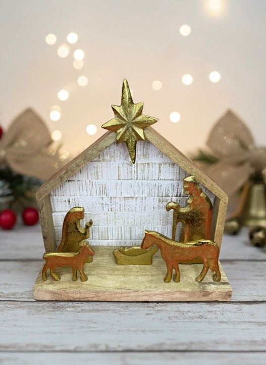 Gold Foil Nativity