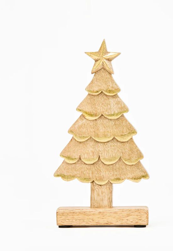 Gold Foil Tree 8&quot;