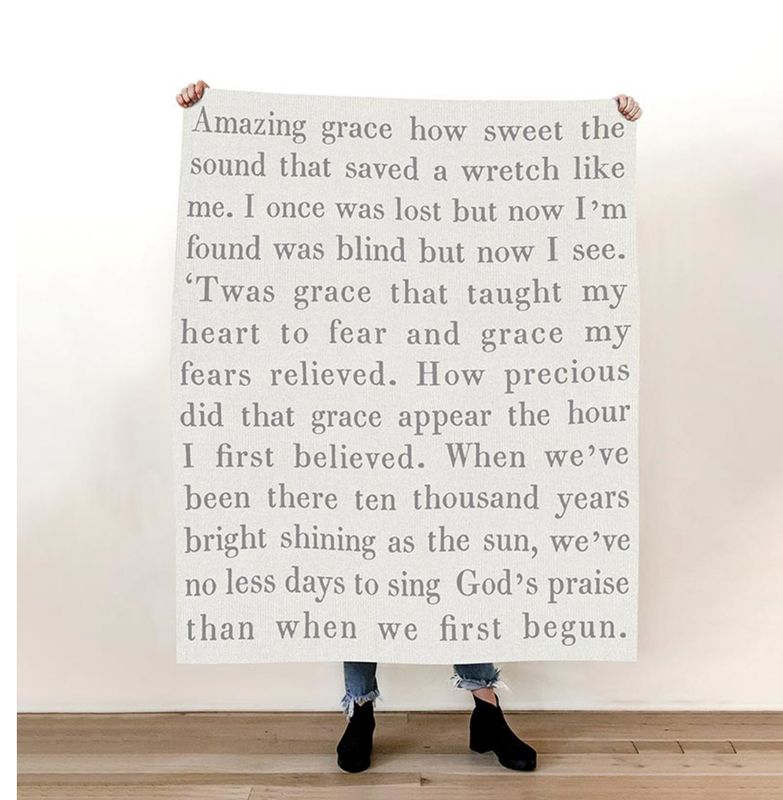 Amazing Grace Cotton Luxe Throw