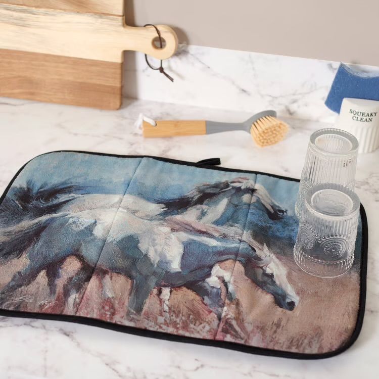 Wild Horses Drying Mat