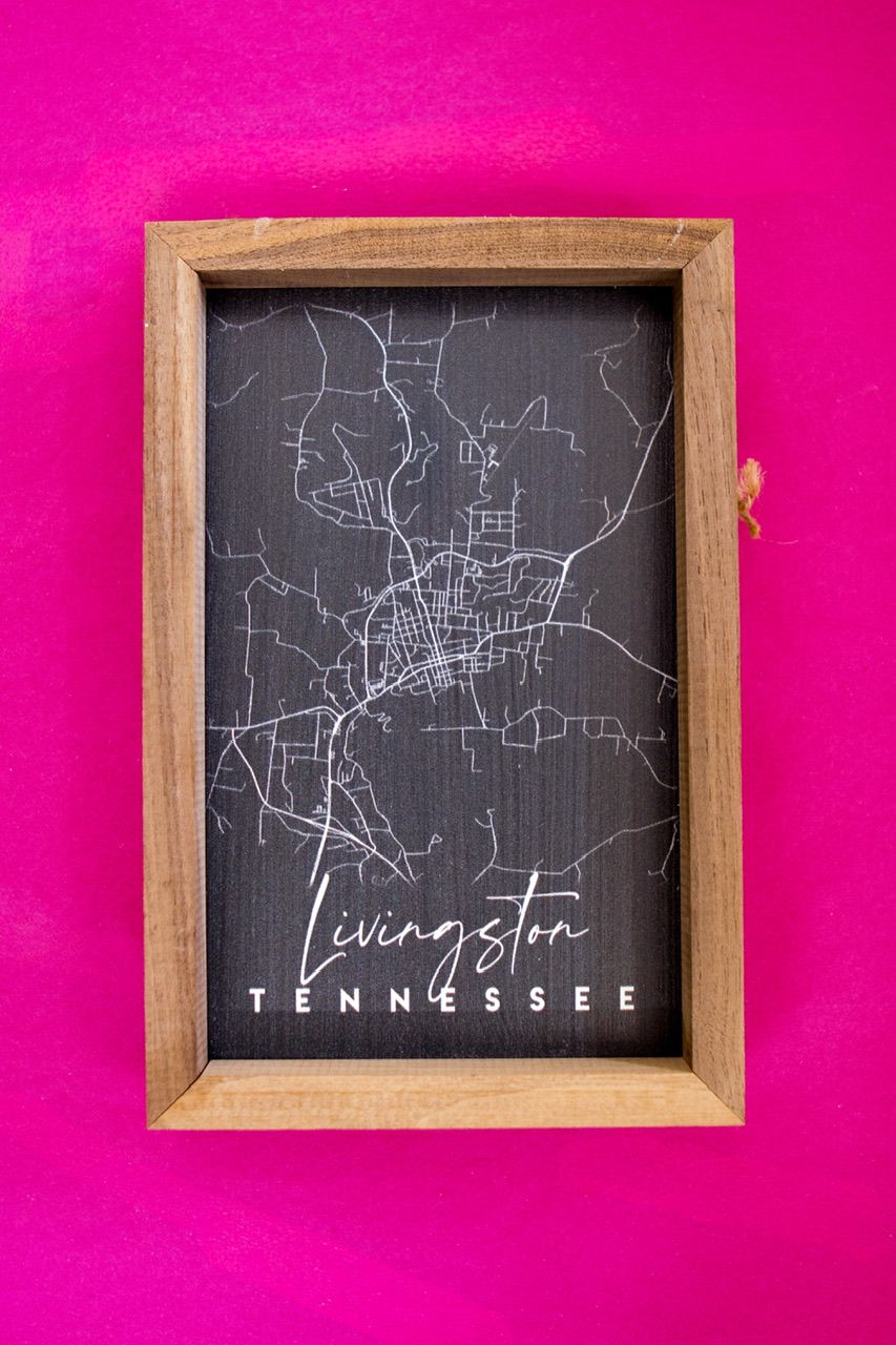 Livingston Map Sign