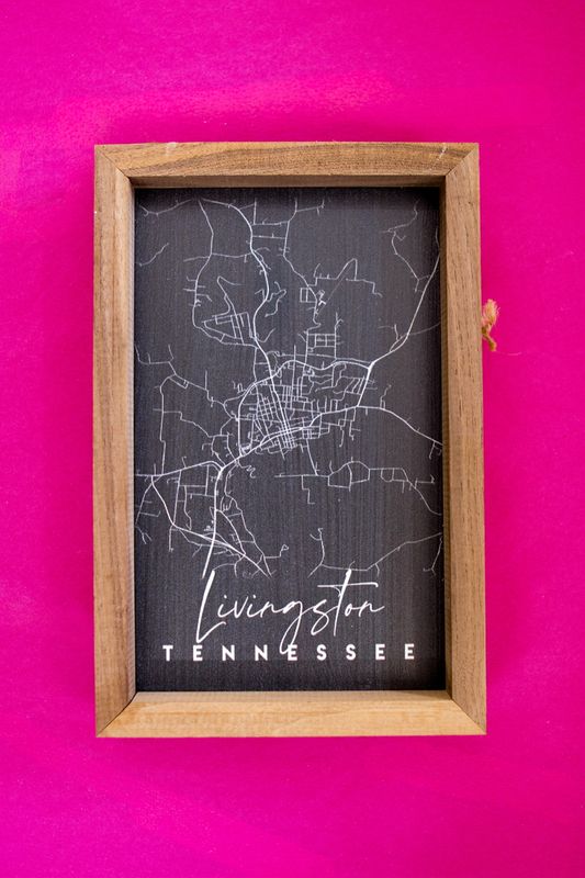Livingston Map Sign